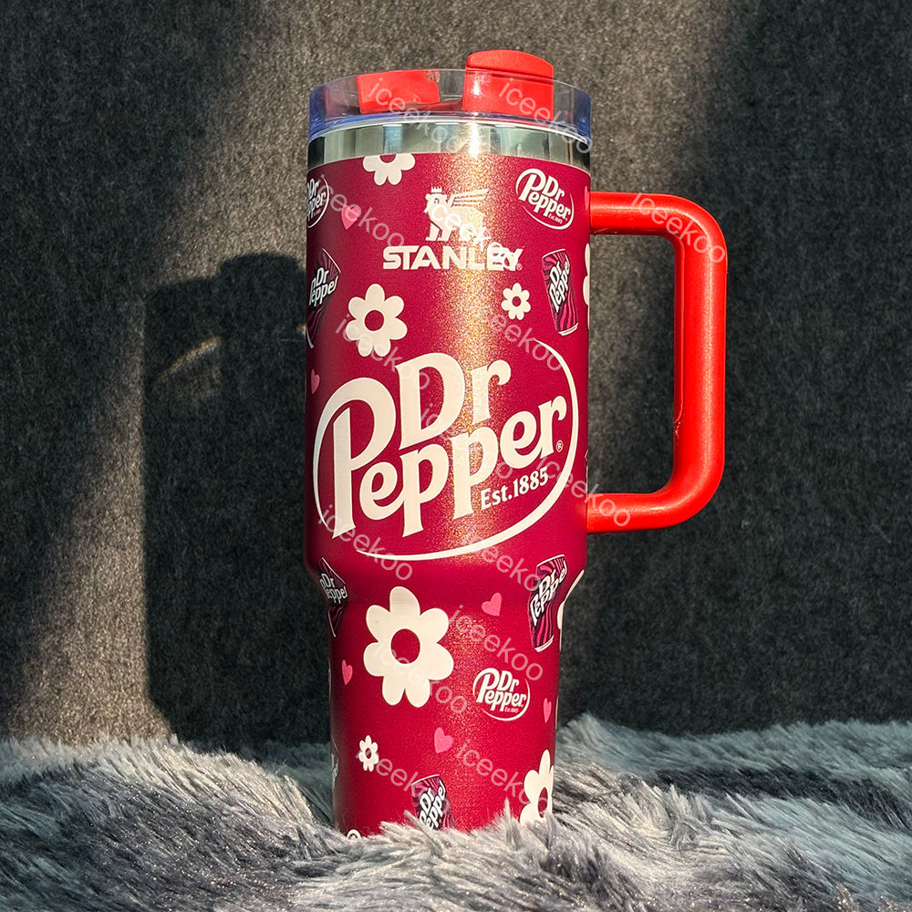 Dr Flower Print 40oz Tumbler 🚢Free Shipping🚢