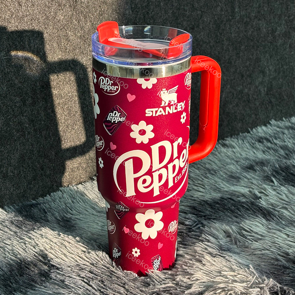 Dr Flower Print 40oz Tumbler 🚢Free Shipping🚢