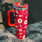 Dr Flower Print 40oz Tumbler 🚢Free Shipping🚢