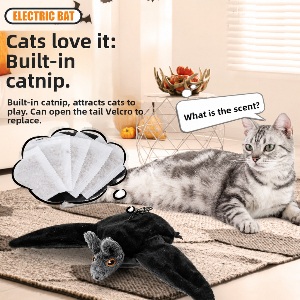 WildWhisker™ Flying Bat Toy