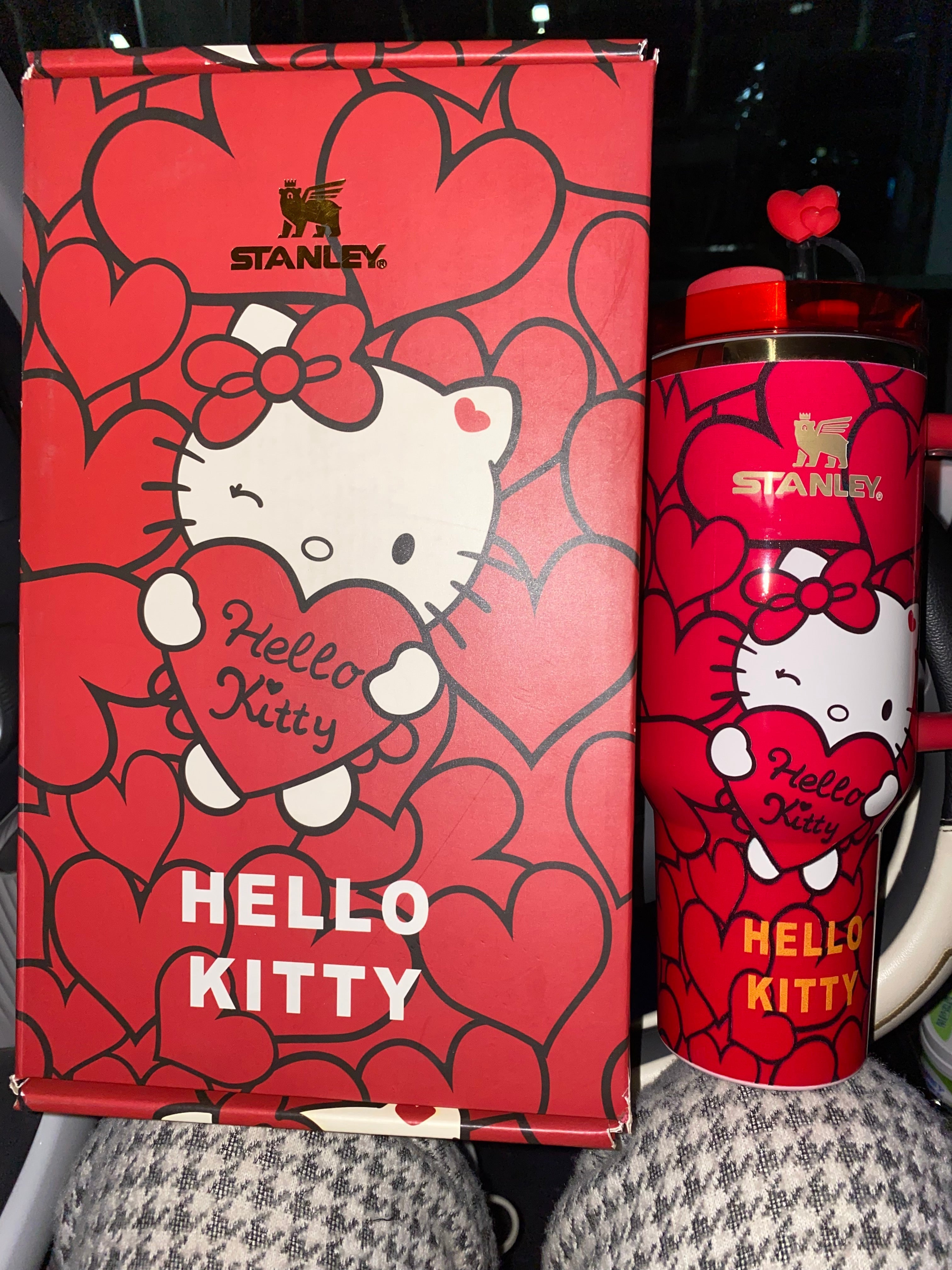 🔥Hello Kitty Insulated Cup Gift Box 40OZ Include Straw and Topper