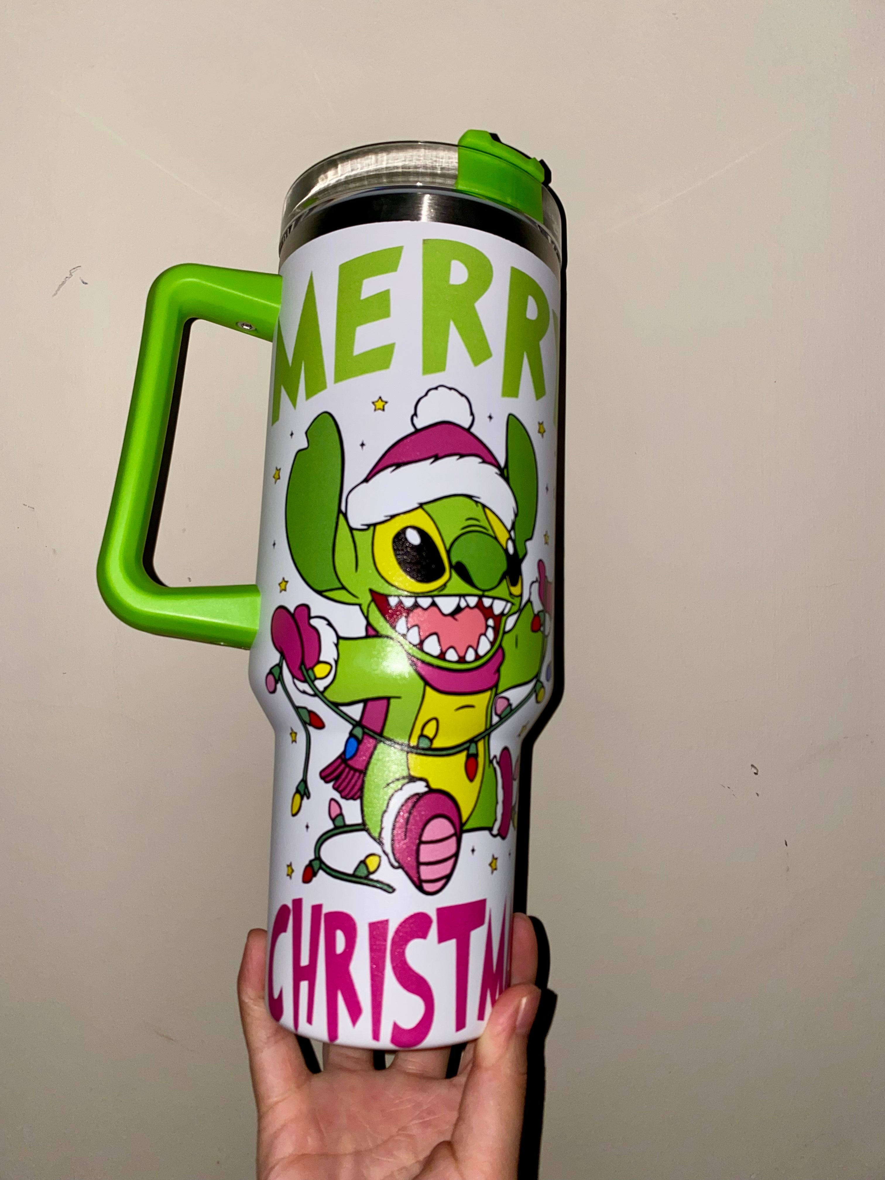 🔥Stitch Christmas Insulated Tumbler 40OZ ✈️Free Shippment